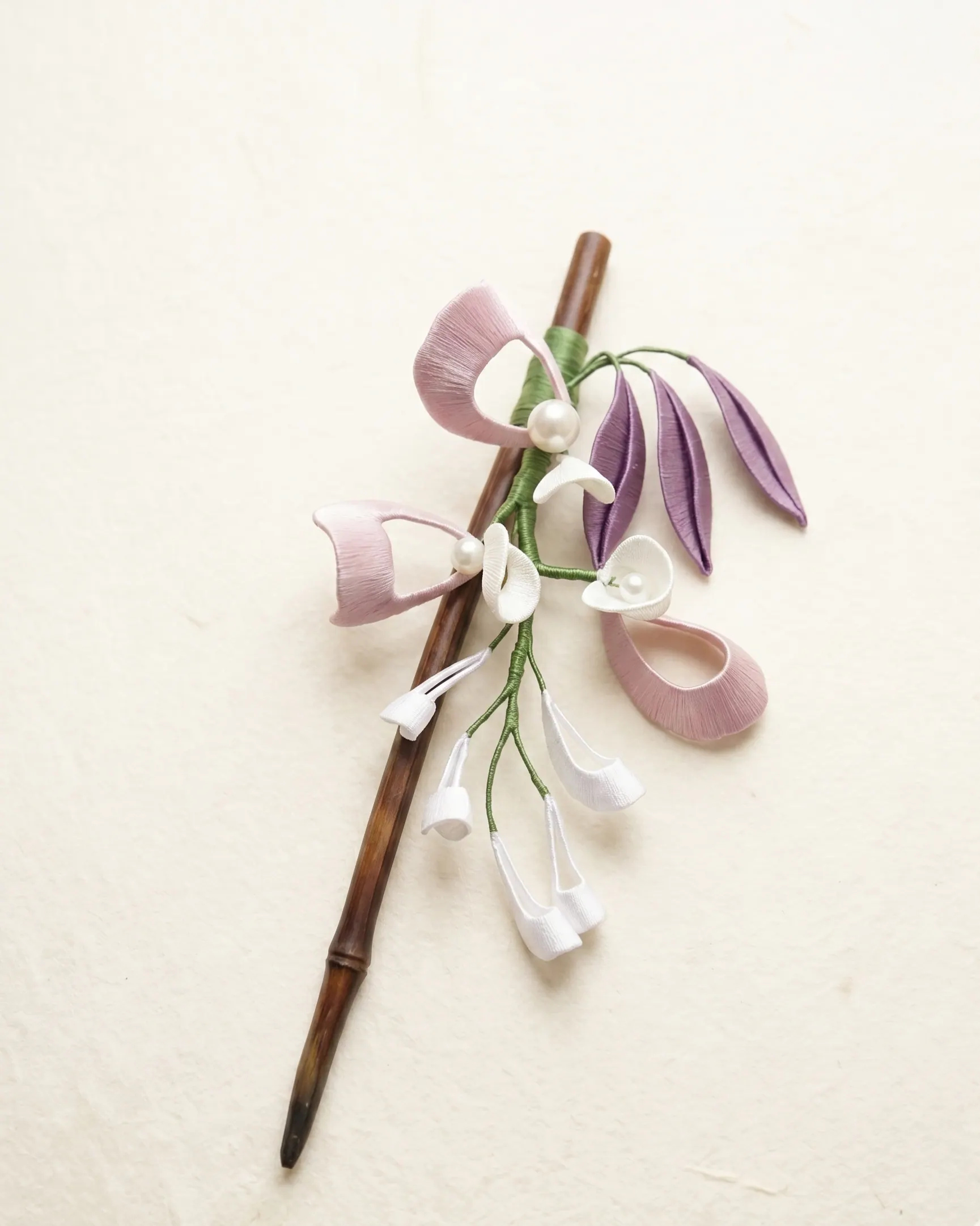 Silk-Wrapped Hair Accessories — 缠花发饰 — view 5