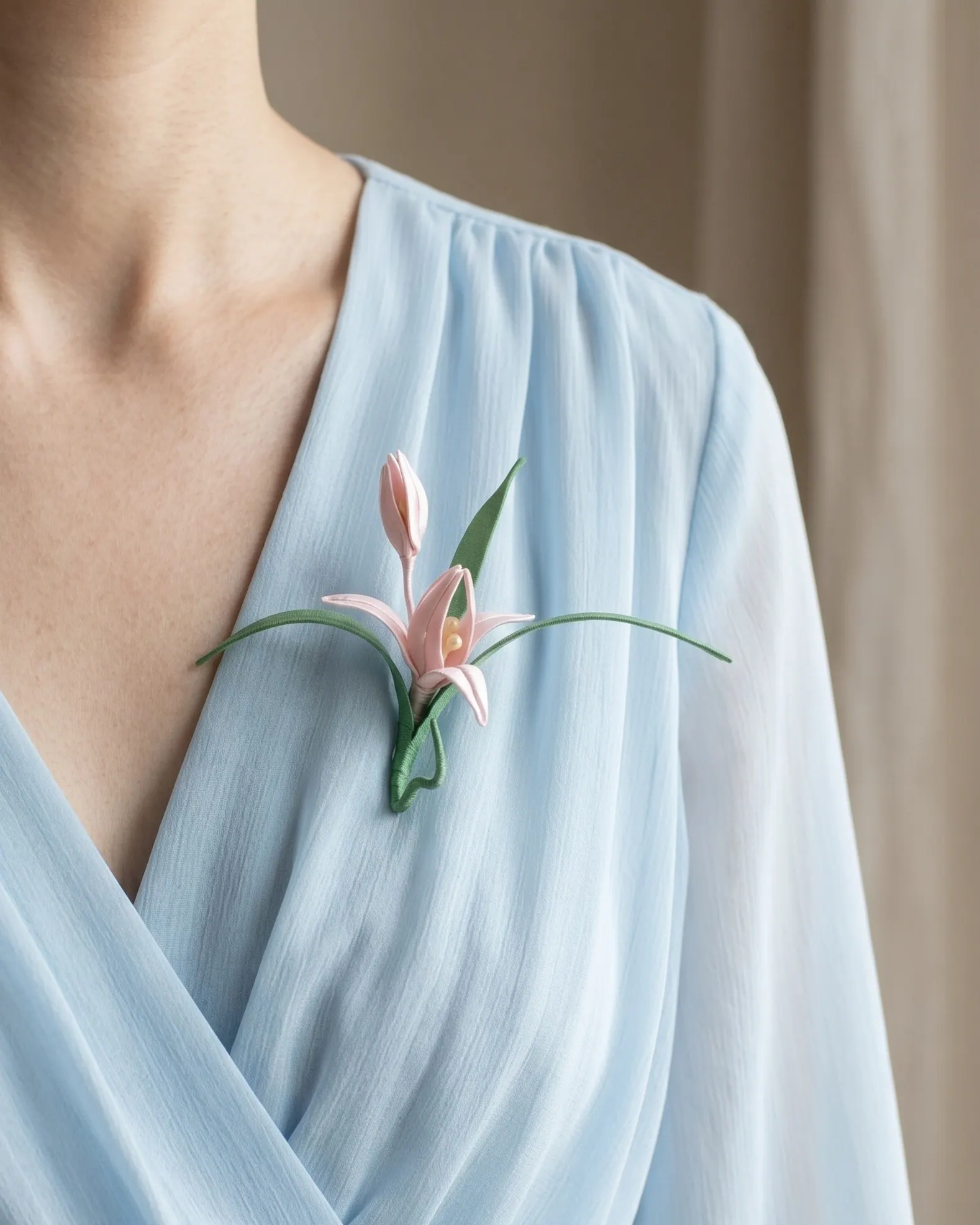 Silk-Wrapped Brooches — 缠花胸针 — view 4