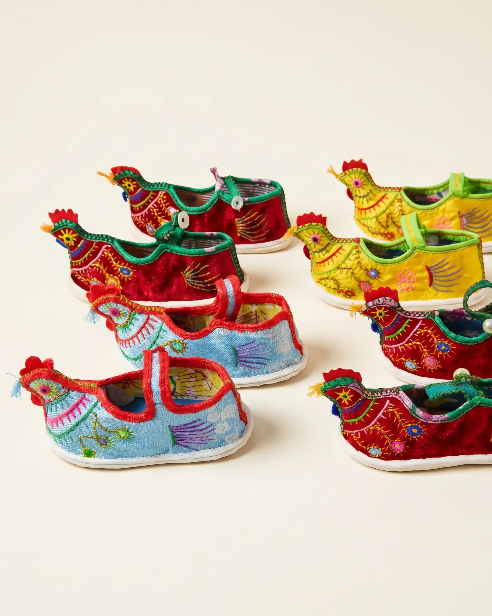 Joyful Chick Shoes — 报喜小鸡绣鞋