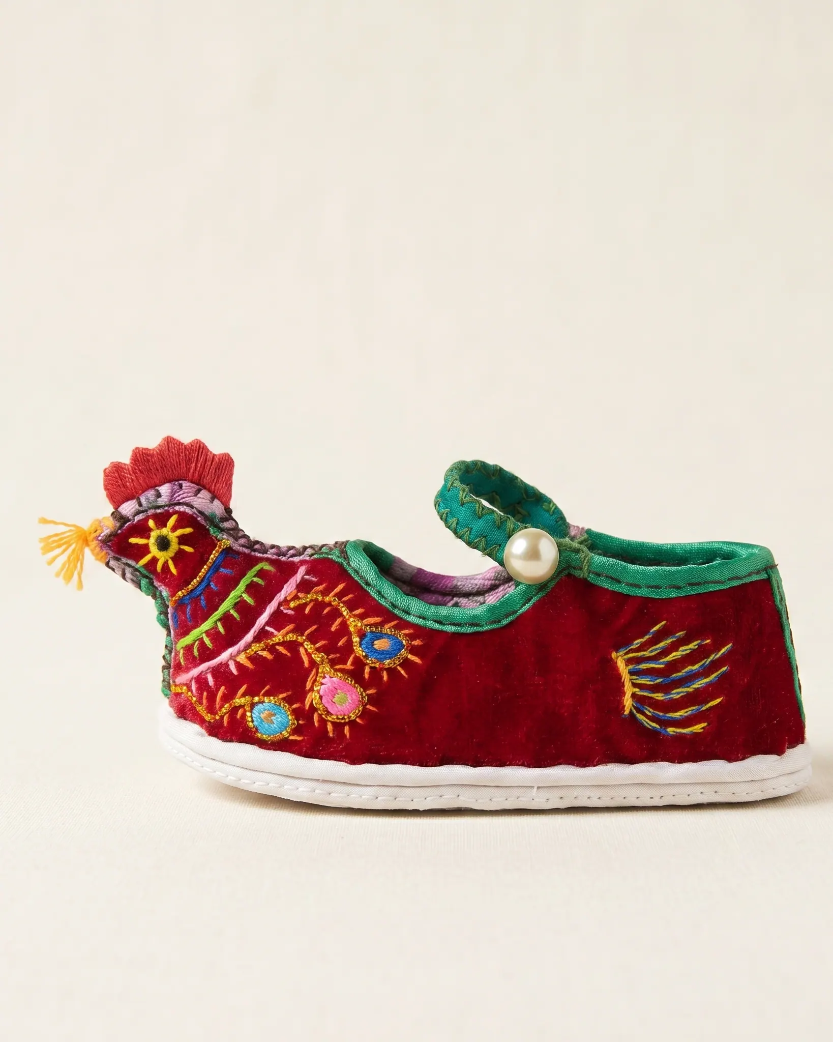 Joyful Chick Shoes — 报喜小鸡绣鞋 — view 2
