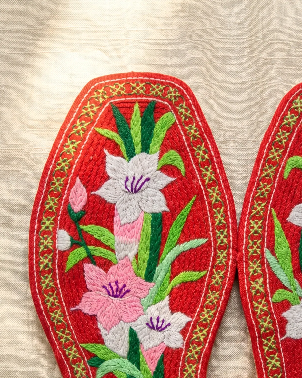 Hundred Flowers Insole — 百花绣鞋垫