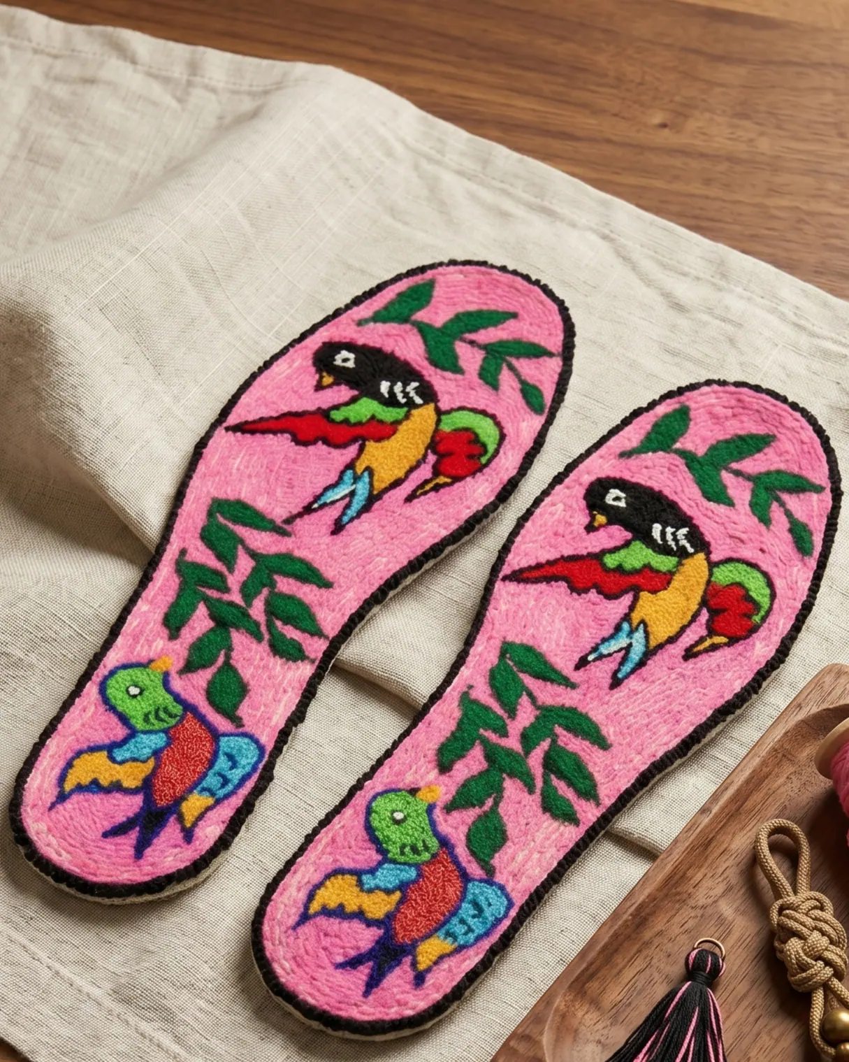 Swallow Insole — 燕子绣鞋垫